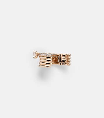 Blast 18kt rose-gold ear cuff with diamonds | Repossi