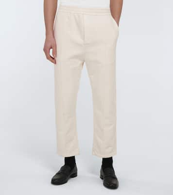 Garment-dyed cotton sweatpants | Prada