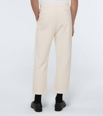 Garment-dyed cotton sweatpants | Prada