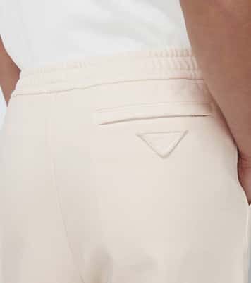 Garment-dyed cotton sweatpants | Prada
