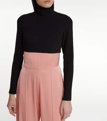 Cropped-Top Cruz aus Crêpe | Alex Perry