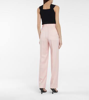Pantalon droit Julien à taille haute en laine | Stella McCartney