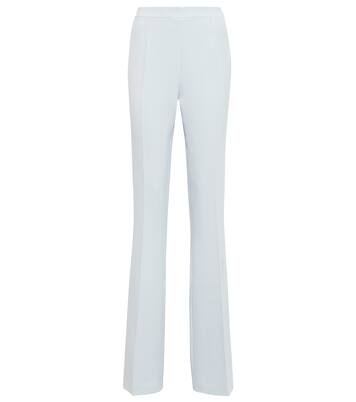 Pantalon évasé Alexa à taille haute en crêpe | Safiyaa