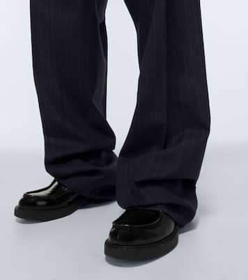 Pantalon rayé en laine | Prada