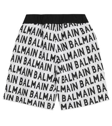 Shorts aus Baumwoll-Jacquard | Balmain Kids