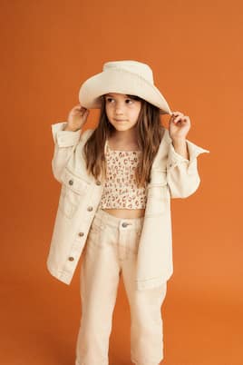 Leo printed cotton crop top | The New Society