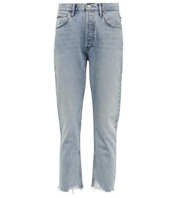 High-Rise Cropped Straight Jeans Riley | Agolde