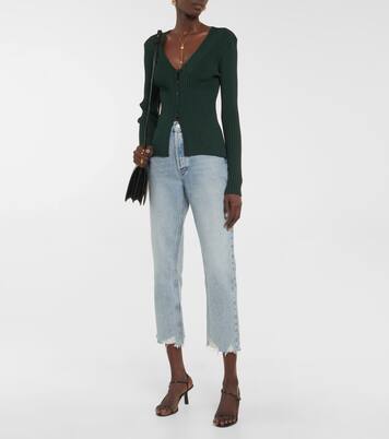 High-Rise Cropped Straight Jeans Riley | Agolde