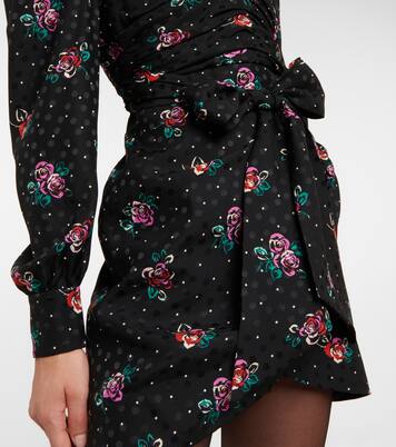 Robe en soie à fleurs | Alessandra Rich