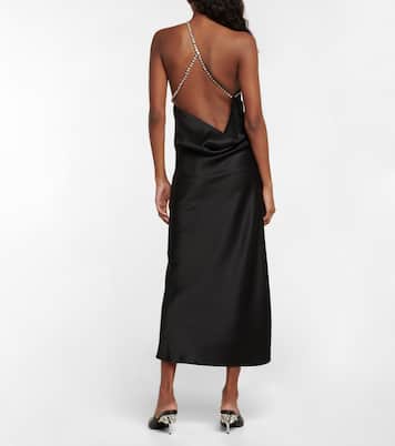 Robe midi Diana à cristaux | Dodo Bar Or