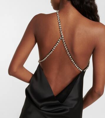 Robe midi Diana à cristaux | Dodo Bar Or