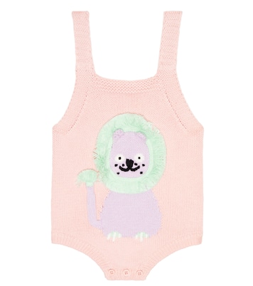 Baby appliqué cotton and wool bodysuit | Stella McCartney Kids