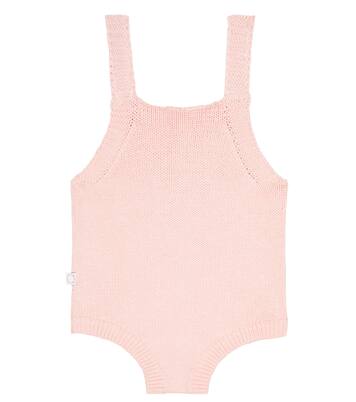 Baby appliqué cotton and wool bodysuit | Stella McCartney Kids