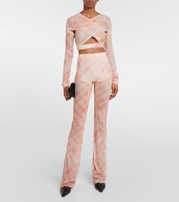 Cropped-Top Anti Cross Over aus Jersey | KNWLS