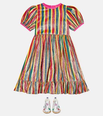 Metallic striped dress | Stella McCartney Kids