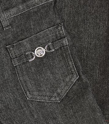 La Medusa embellished straight jeans | Versace Kids