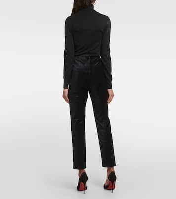 Schmale Hose Honolulu aus Samt | Veronica Beard