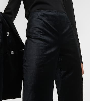 Schmale Hose Honolulu aus Samt | Veronica Beard