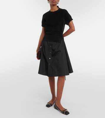 Mamadrague Spikes embellished leather ballet flats | Christian Louboutin