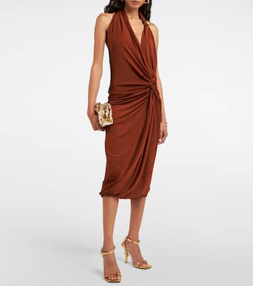 Knot mirrored leather sandals | Bottega Veneta