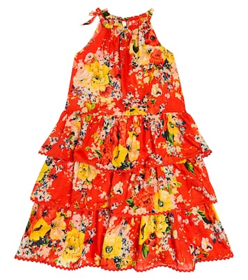 Alight tiered floral cotton dress | Zimmermann Kids