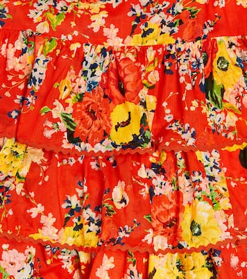 Alight tiered floral cotton dress | Zimmermann Kids