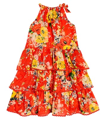 Alight tiered floral cotton dress | Zimmermann Kids
