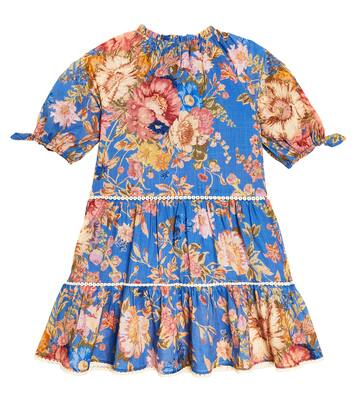 Robe August en coton à fleurs | Zimmermann Kids
