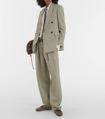 Weite Hose aus Twill | Brunello Cucinelli