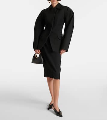 Jacke La Veste Castagna aus Schurwolle | Jacquemus