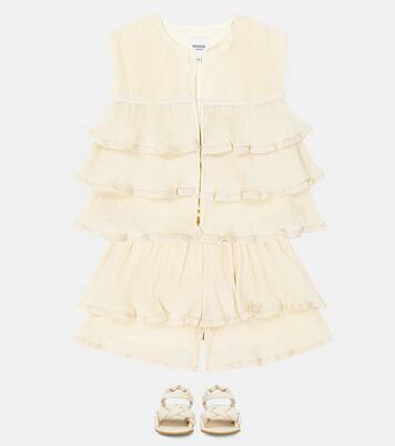 Cette ruffled tiered top | Donsje