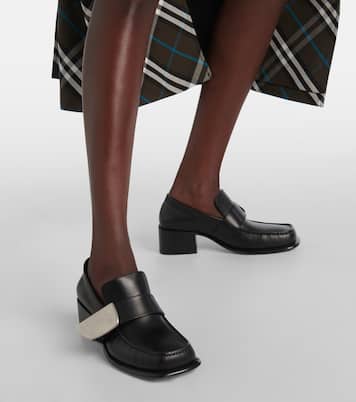 Verzierte Loafer-Pumps aus Leder | Burberry