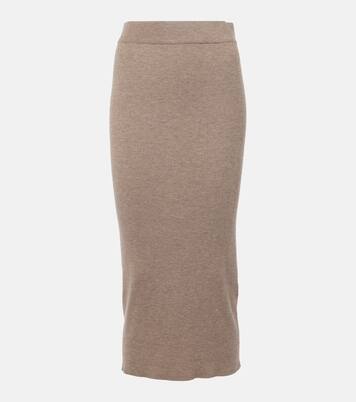 Knitted midi skirt | Brunello Cucinelli