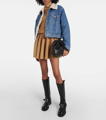 Jeansjacke mit Teddyfleece | 7 For All Mankind