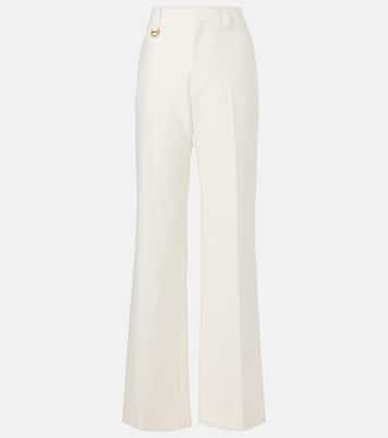 Pantalon ample à taille haute en coton  | Chloé