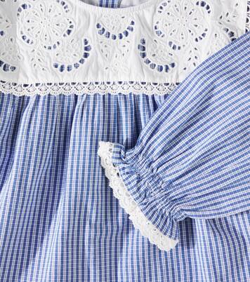 Henriette lace-trimmed cotton top | Louise Misha