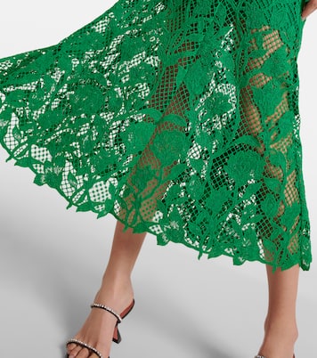 فستان ميدي من الدانتيل | Self-Portrait