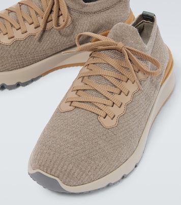 Knit sneakers | Brunello Cucinelli