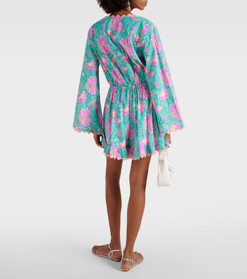 Colorblocked cotton poplin romper | Juliet Dunn