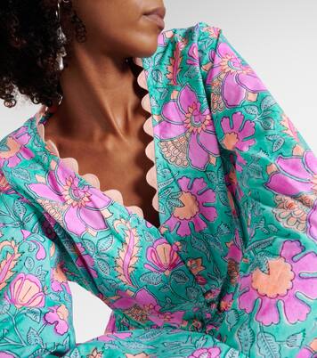 Colorblocked cotton poplin romper | Juliet Dunn