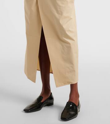 Ailin draped cotton midi dress | Tove