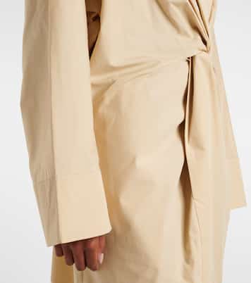 Ailin draped cotton midi dress | Tove