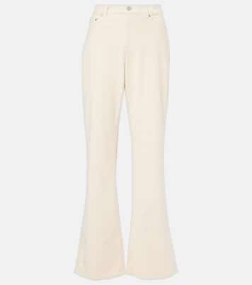 Mid-Rise Flared Jeans Padua aus Cord | AG Jeans