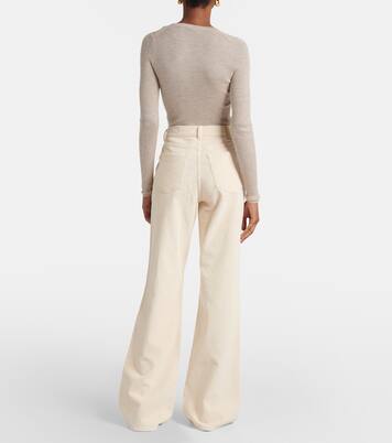 Mid-Rise Flared Jeans Padua aus Cord | AG Jeans