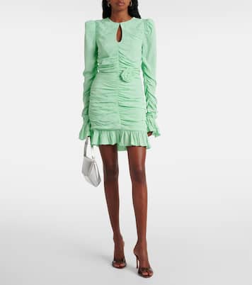 Robe froncée à fleurs | Rotate