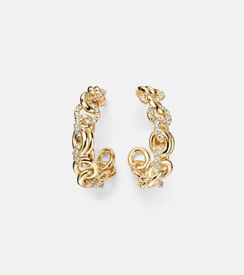 Boucles d'oreilles Fused Serpens en or 18 ct et diamants | Spinelli Kilcollin