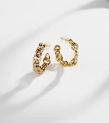 Boucles d'oreilles Fused Serpens en or 18 ct et diamants | Spinelli Kilcollin