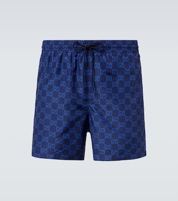 GG Supreme Web Stripe swim trunks | Gucci