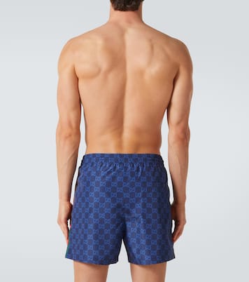 GG Supreme Web Stripe swim trunks | Gucci