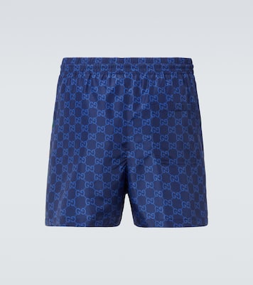 GG Supreme Web Stripe swim trunks | Gucci